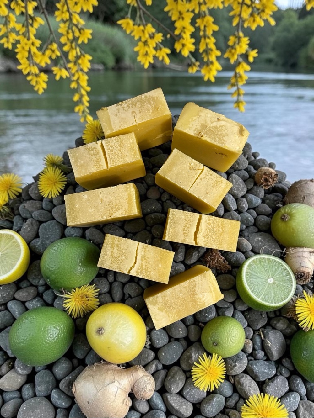 Limited edition 1bar tallow rice dandelion soap orchid & vine